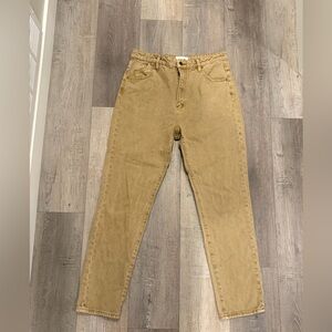 Rolla’s Dusters Jeans Tan High Rise Slim Straight Vintage Size 30